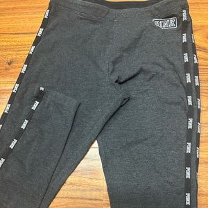 dark grey pink leggings